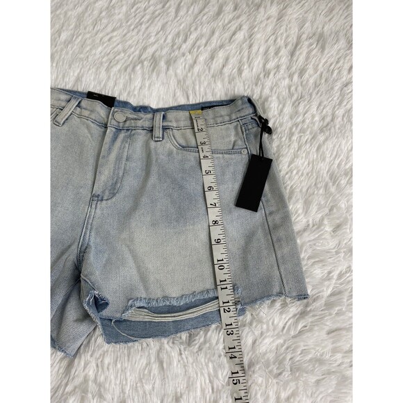BLANK NYC Shorts The Essex Distressed Destroyed Cut Off Jean Size 29 Blue - Picture 7 of 13